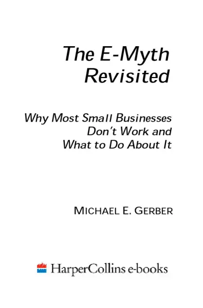 The E-Myth Revisited by Michael E. Gerbe