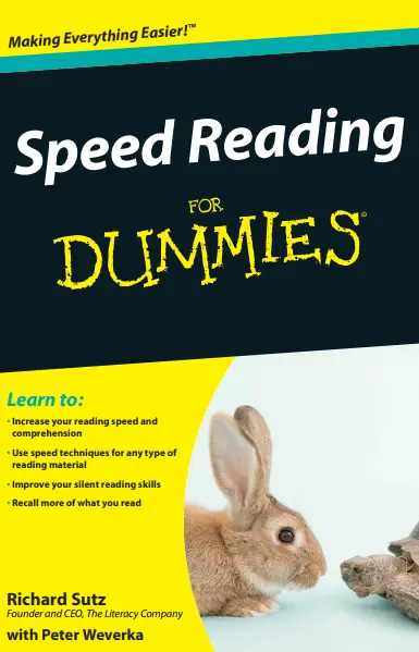 Speed Reading For Dummies by Richrd Sutz